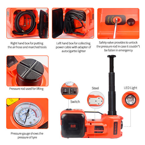 5Ton Electric Car Jacks Hydraulic Air Inflatable.
